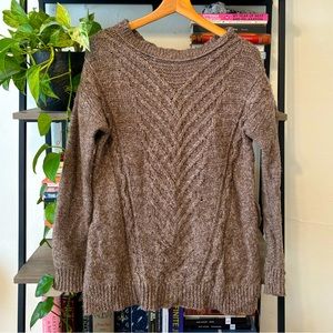 American Eagle Cozy Brown Sweater